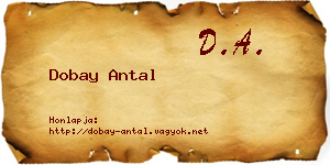 Dobay Antal névjegykártya